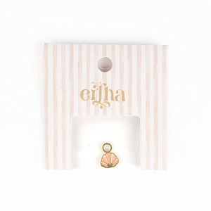 Шарм-подвеска в виде ракушки Mrs. Ertha "Golden Shell", 1 шт